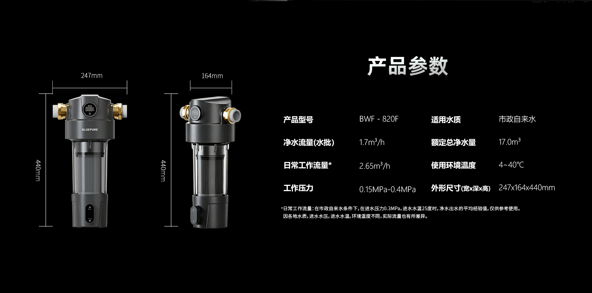 至臻系列BWF-820F中央净水机